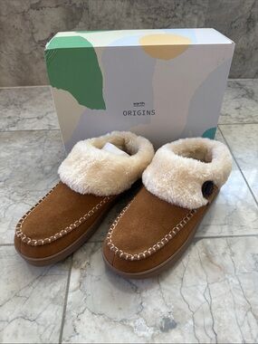 Earth Origins Run Anout Raine Slippers NWT Carob Size 9